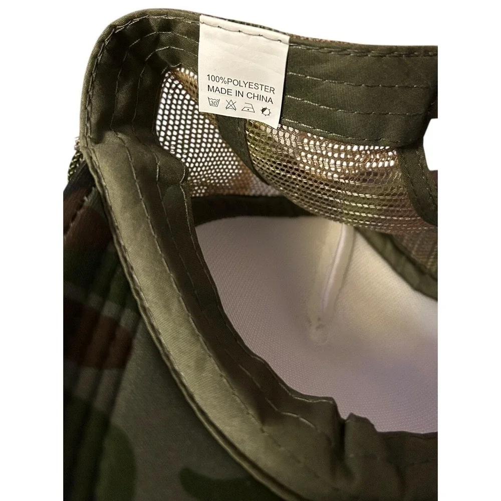 Smile Face Camo Adjustable Snapback Cap Hat